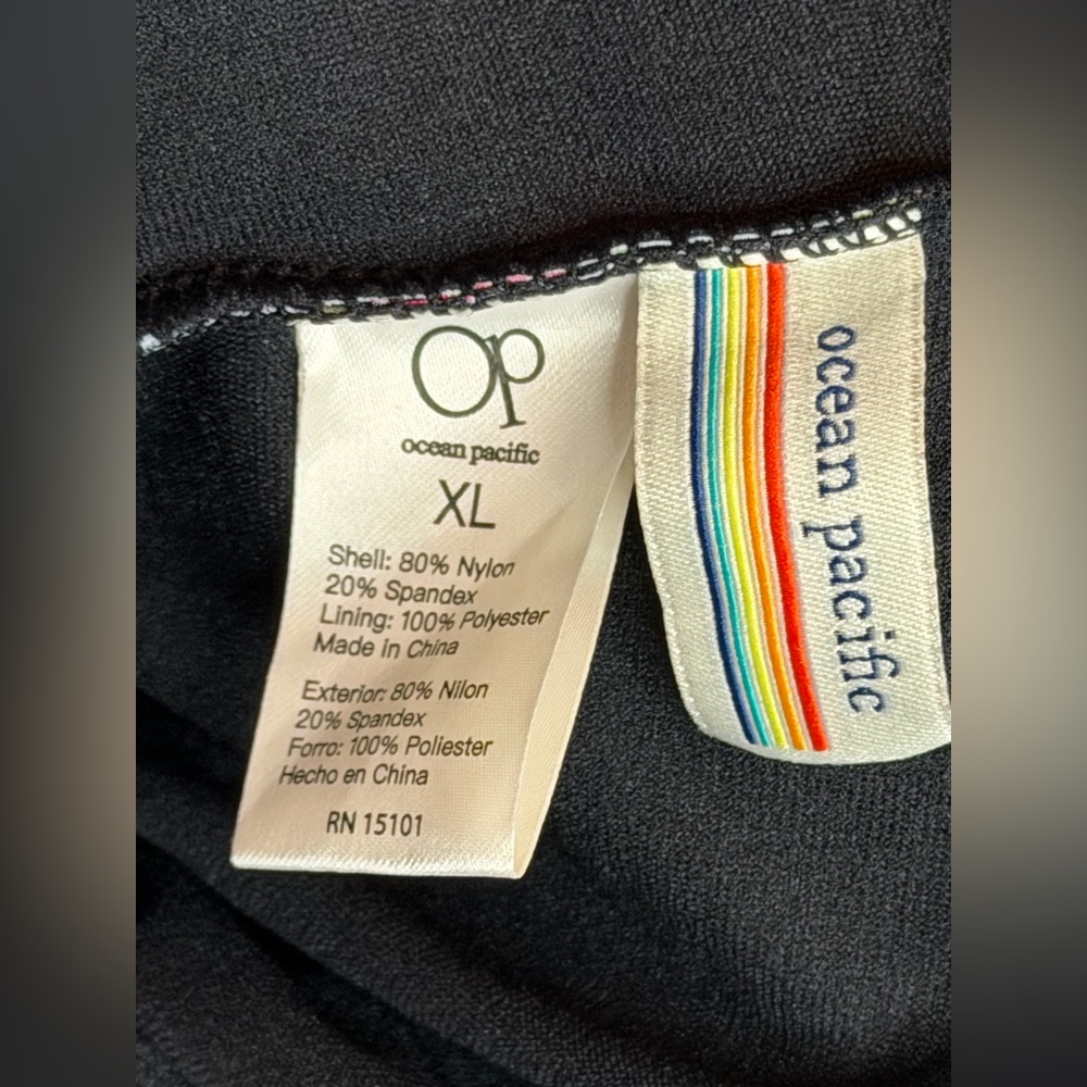 OP Ocean Pacific Tropical One Piece Swimsuit XL Multicolor NWT - Picture 3 of 6